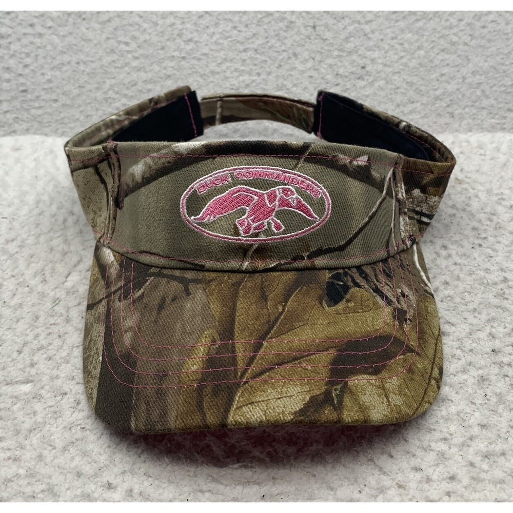 Duck Commanders Realtree Camo Visor‎ Womens Hook Loop OSFM Pink Hunting Outdoors